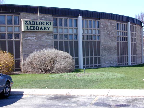 [I didn't mean to be disrespectful, but I could never remember the name of this library. <a href=http://www.mpl.org/files/branch/zablocki.htm>Zablocki</a> is the right answer. Other wrong answers were Zabloomi, Zlabotnick, Zablicknick and my favorite, Zbiminiminim.
]