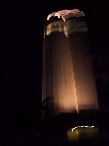 [When we went to see Bloodhag, I ran into the band beforehand and they said they weren't going onstage for a few hours, so we headed up to Coit Tower. I will spare you the seven photos I took of it, this one is my favorite.
]